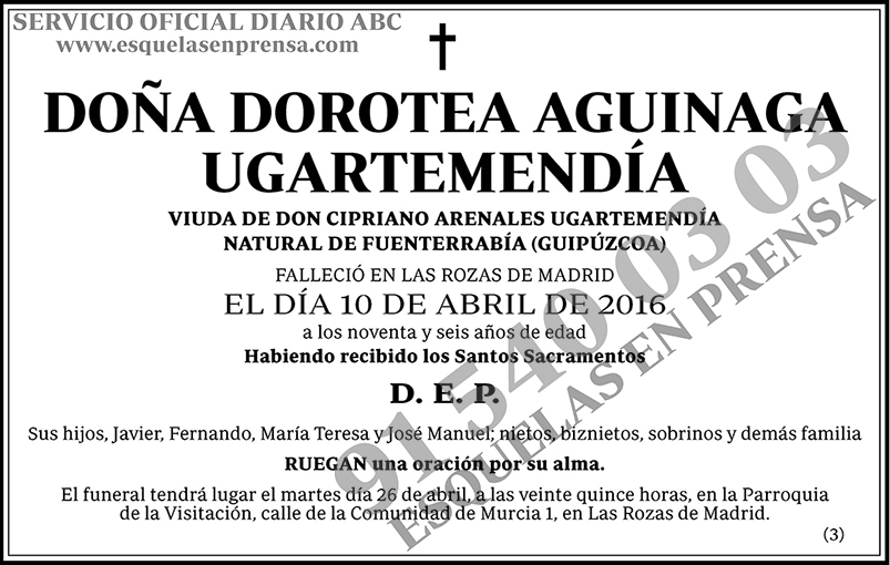 Dorotea Aguinaga Ugartemendía